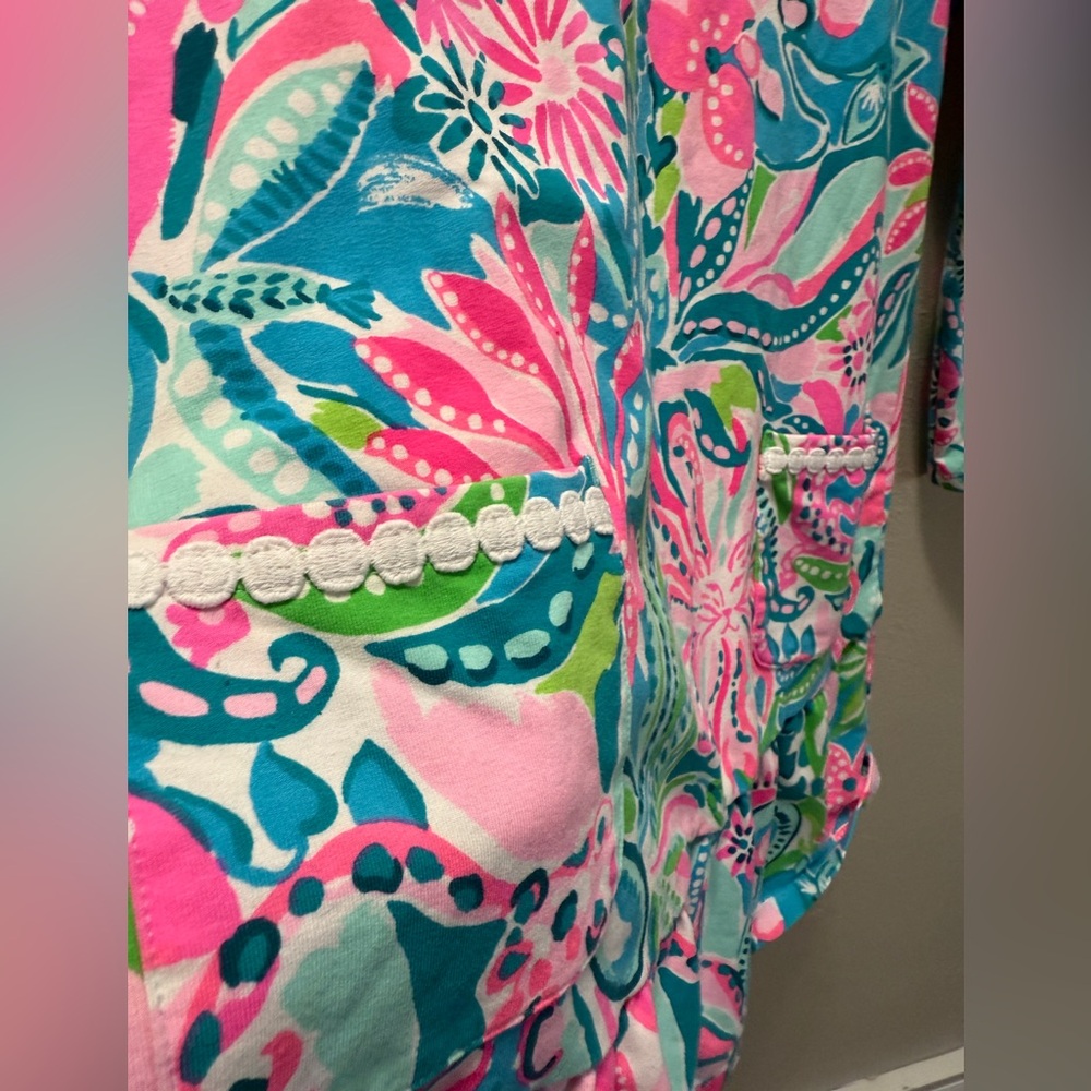 2 Lilly Pulitzer Vira Dresses Girls XL Long Sleeve Dresses Colorful Tropical lot - Picture 9 of 11